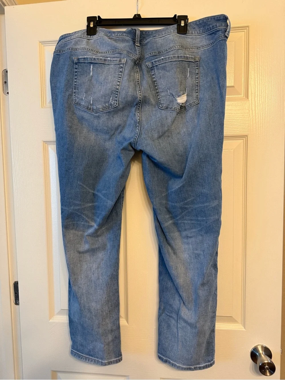 torrid Distressed Light Blue Boyfriend Jeans